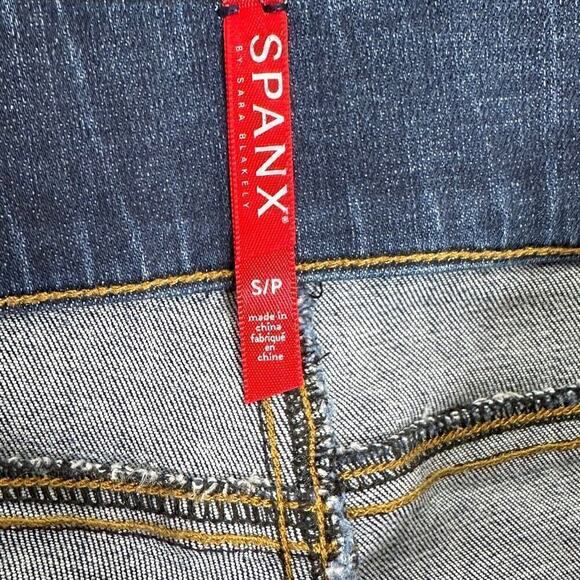 Spanx Distressed Denim Pull-On Leggings Jeggings Jeans Women's Blue Size Small - Picture 7 of 8